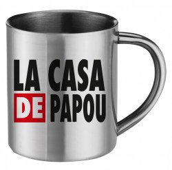 MUG INOX LA CASA DE PAPOU