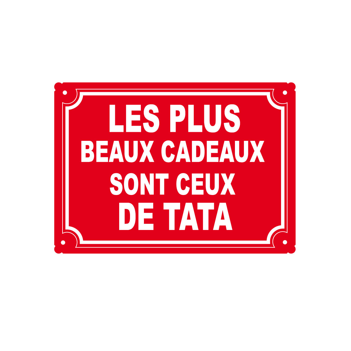 plaque de rue humoristique