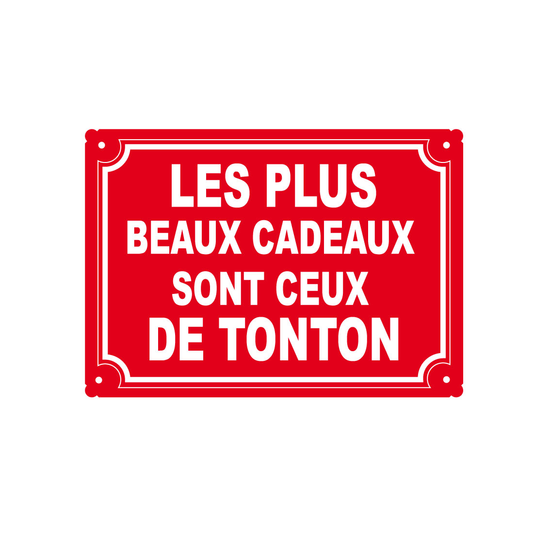 plaque de rue humoristique