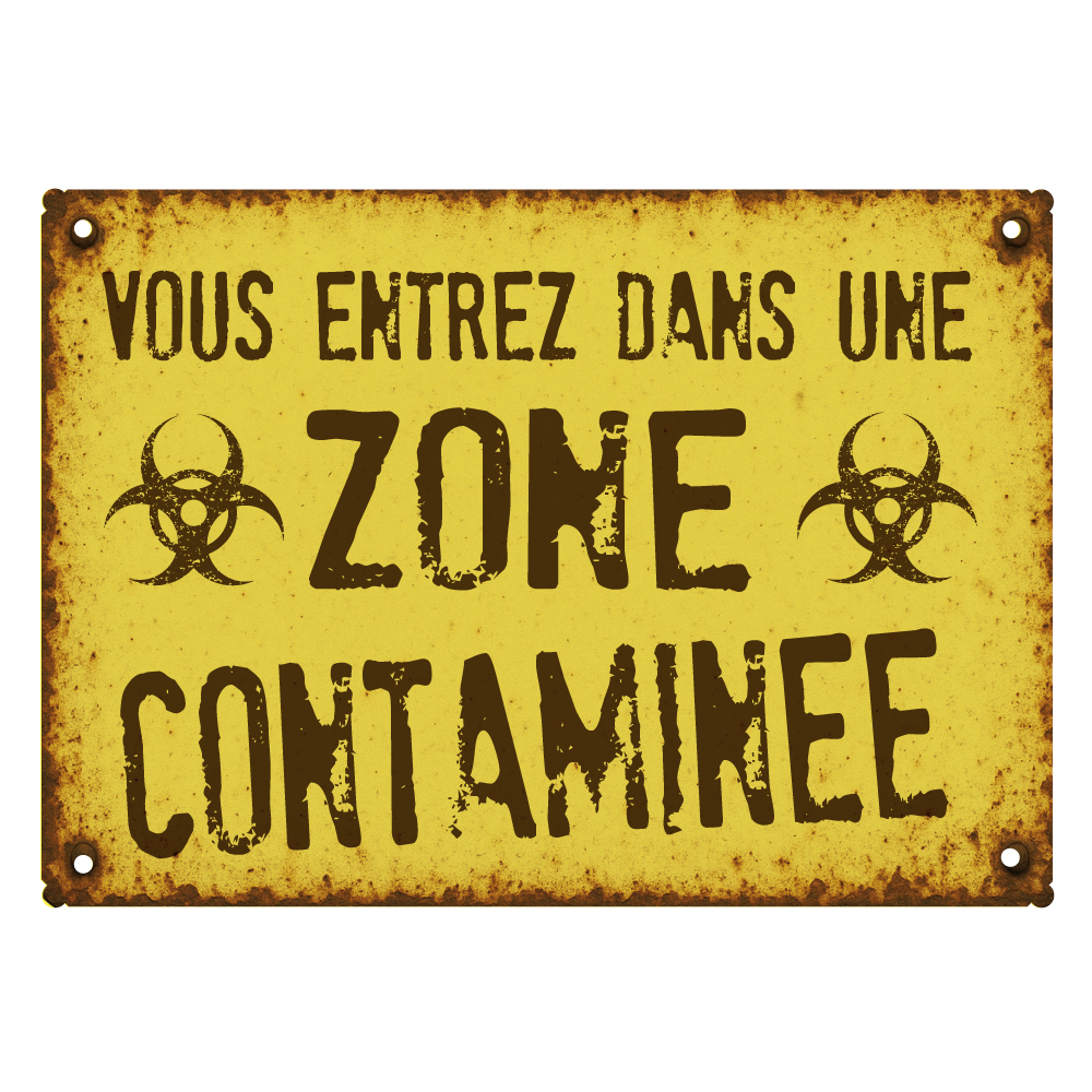 plaque de rue humoristique