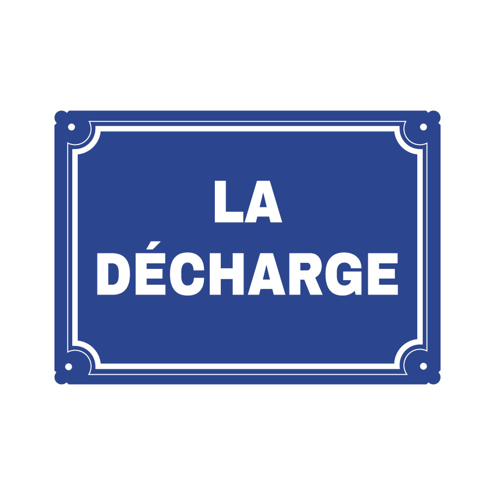 plaque de rue humoristique