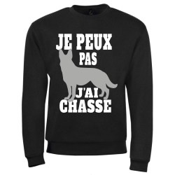 sweat shirt je peux pas j'ai chasse