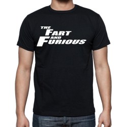 T-shirt noir Fart and Furious