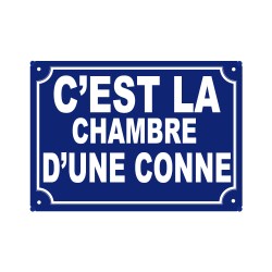 plaque de rue humoristique