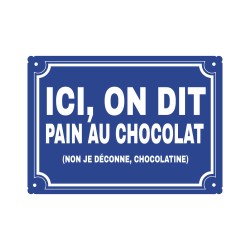 plaque de rue humoristique