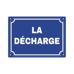 plaque de rue humoristique